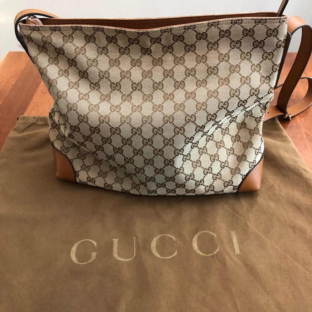 GUCCI | Large original GG canvas messenger bag - Picture 11 of 17